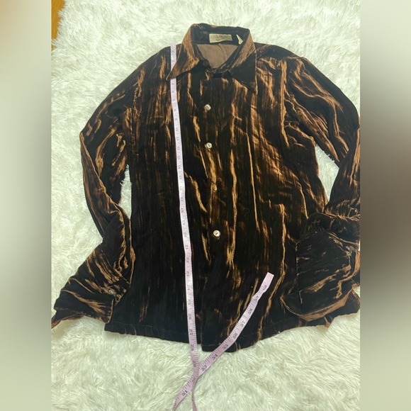 Vintage Equipment Velvet Blouse Made in France - Picture 9 of 14